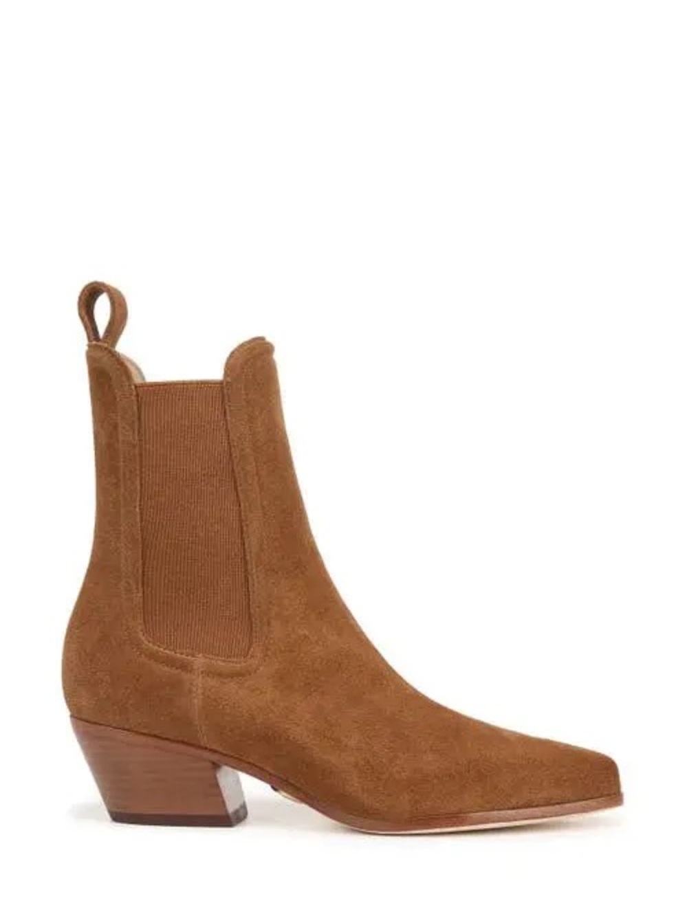Veronica Beard Lada Suede Chelsea Boots Caramel Size 8.5 New No Box